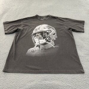 Hutch Detroit Lions Aidan Hutchinson Graphic T-Shirt Mens L Charcoal Gray NFL